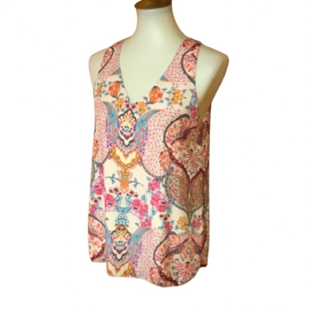 Tabitha Webb colorful tank top